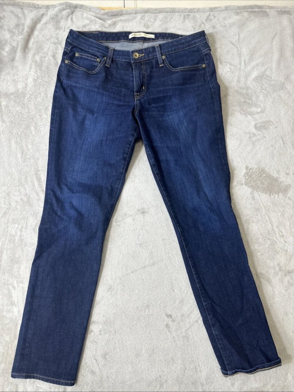 Big Star Brigitte Slim Straight Jeans Women’s 32R Dark Wash Stretch